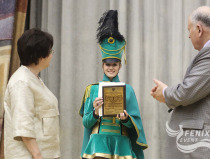 Мажоретки и барабанщицы на награждении форум Здравница-2015