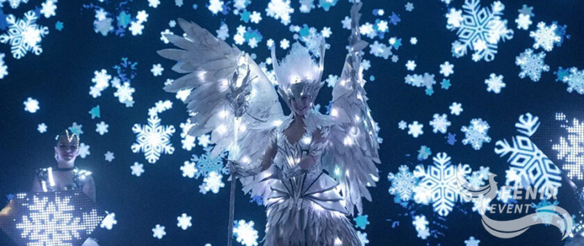 Световое неоновое шоу на праздник в Москве. Заказать световое шоу на корпоратив и праздник в Москве. Заказать шоу световых картин Москва.