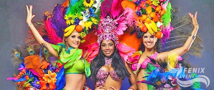 Бразильские танцы на свадьбу в Москве. Заказать бразильское шоу в Москве на свадьбу и юбилей. Бразильские танцовщицы на юбилей в Москве.